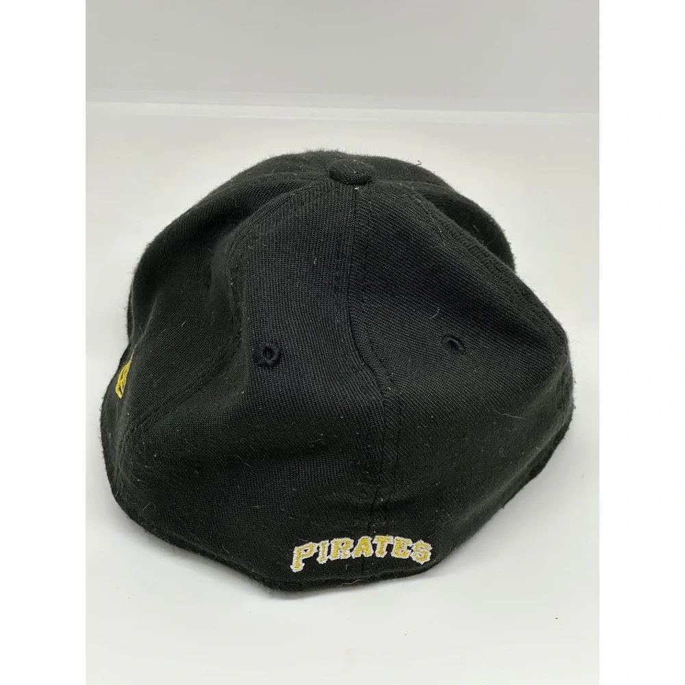 New Era Pittsburgh Pirates Hat Black MLB Baseball 39THIRTY Curved Brim‎ Youth
